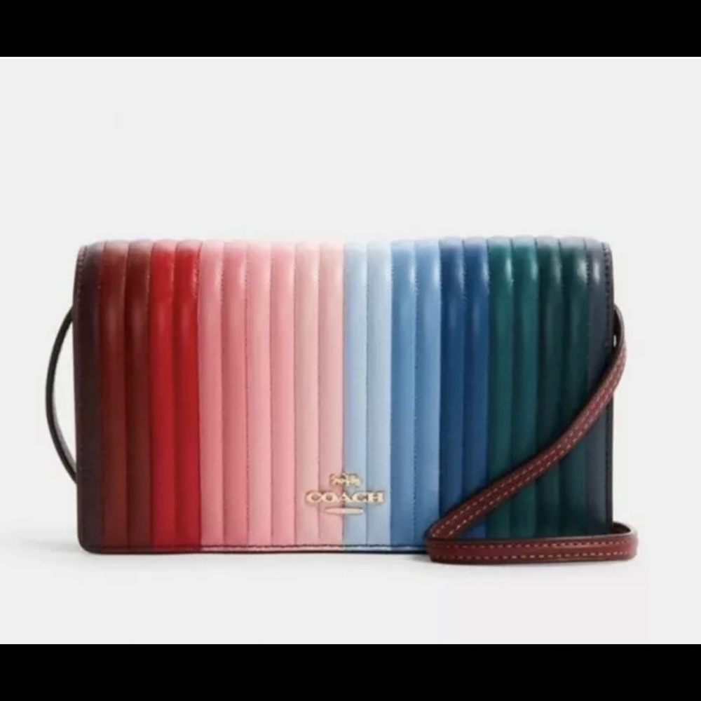 Coach Quilted Rainbow Anna Crossbody